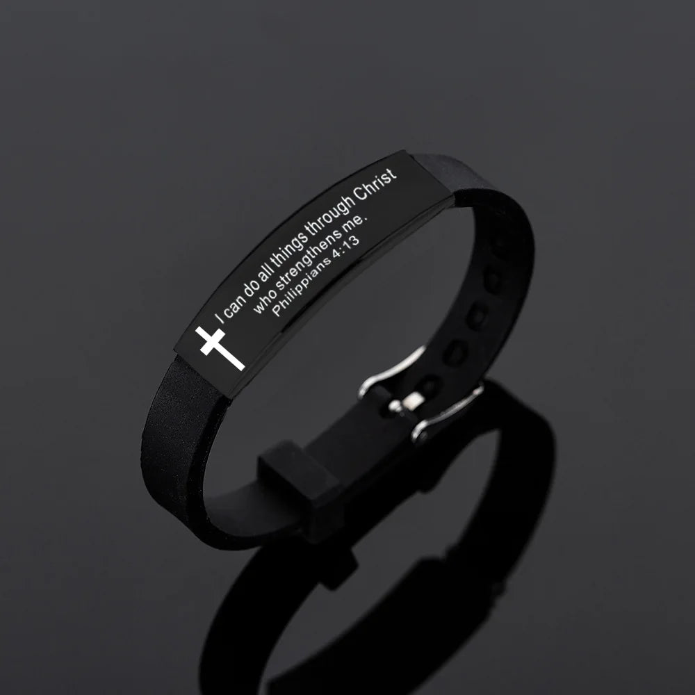 Bible Silicone Bracelet – Wear Your Faith with Pride