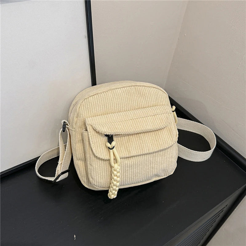 Aunna's Corduroy Small Shoulder Bag