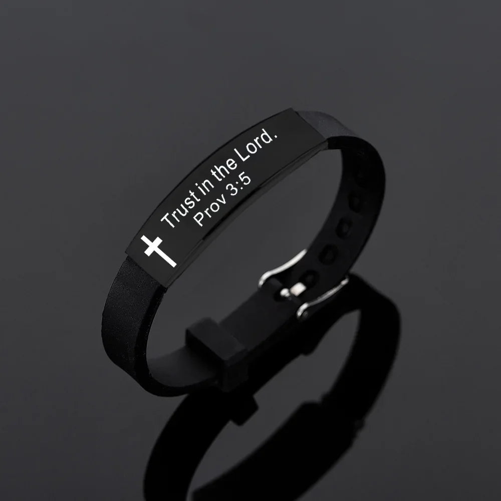 Bible Silicone Bracelet – Wear Your Faith with Pride