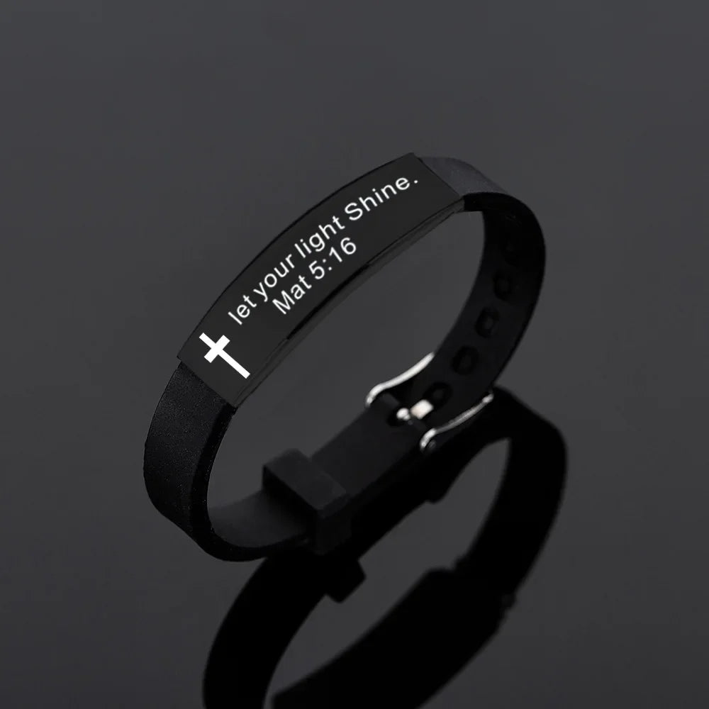 Bible Silicone Bracelet – Wear Your Faith with Pride