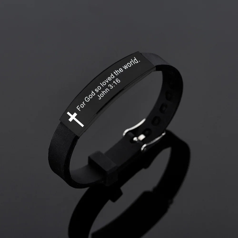 Bible Silicone Bracelet – Wear Your Faith with Pride