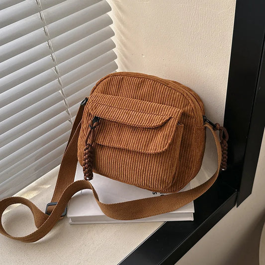 Aunna's Corduroy Small Shoulder Bag